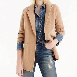 J. Crew Beige Sophie Knit Blazer